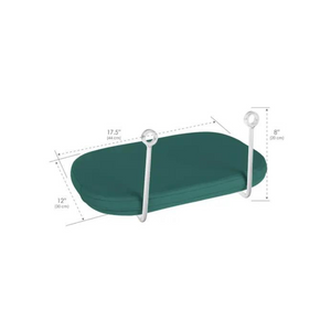 Earthlite Front Arm Shelf Teal Dimensions