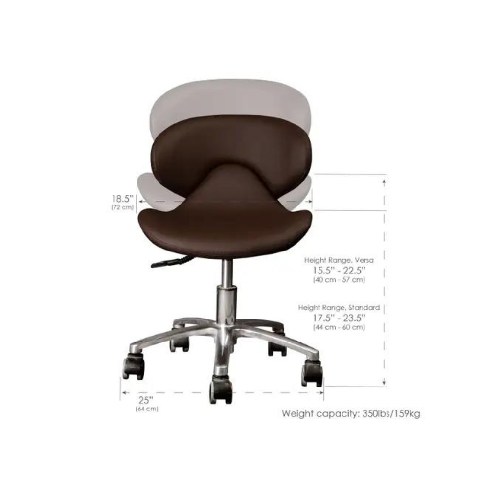 Earthlite Levitate Standard Stool Espresso Dimensions