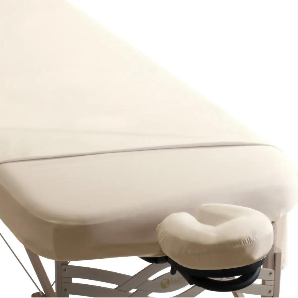 Earthlite Microfiber Sheet Set On Table Cream