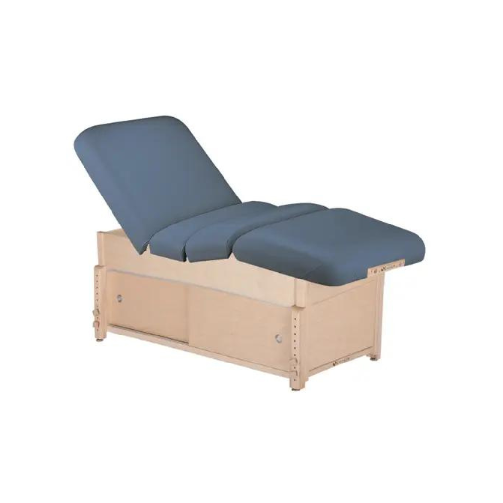 Earthlite Pneumatic Salon Mystic Blue Cabinet Massage Table