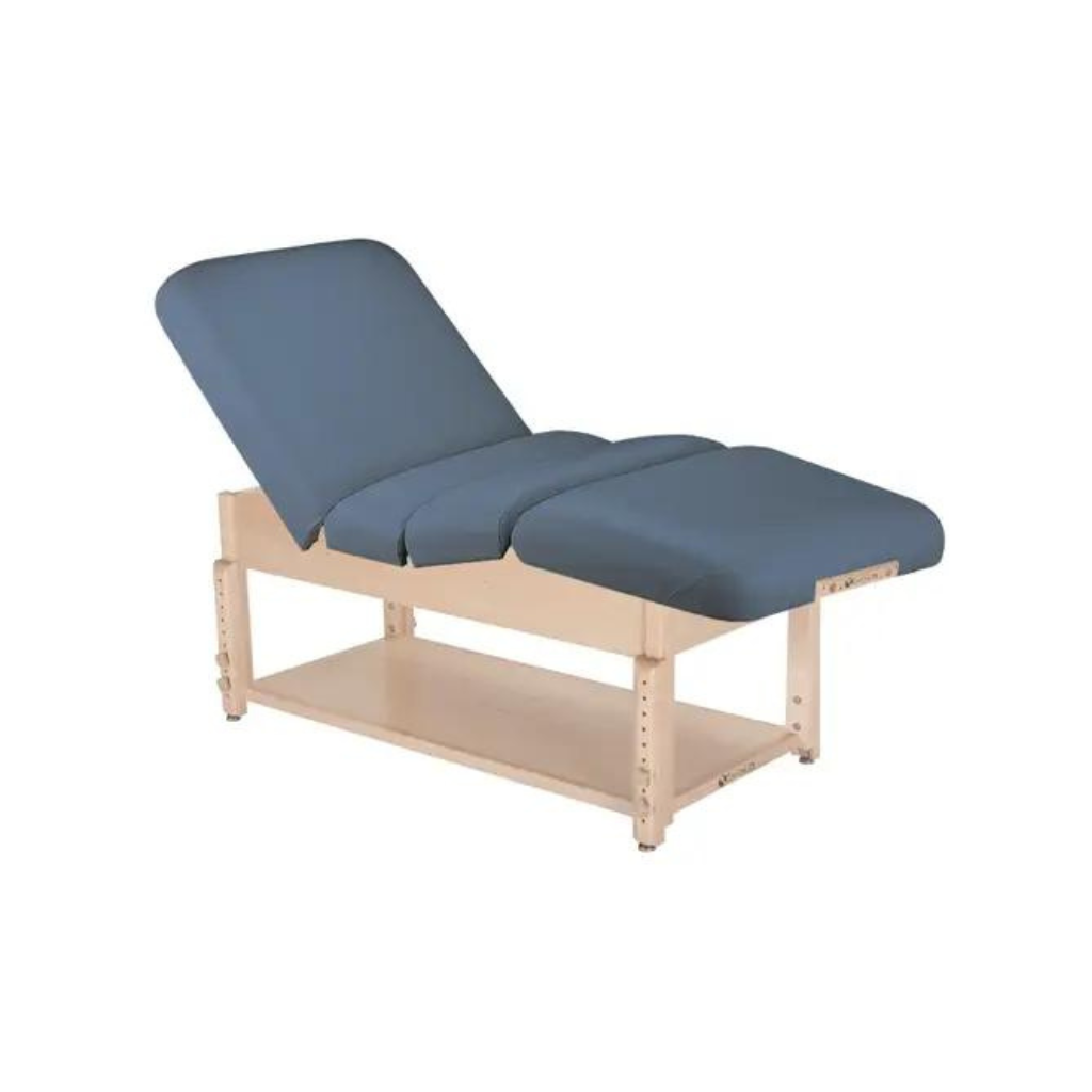 Earthlite Pneumatic Salon Mystic Blue Shelf Massage Table