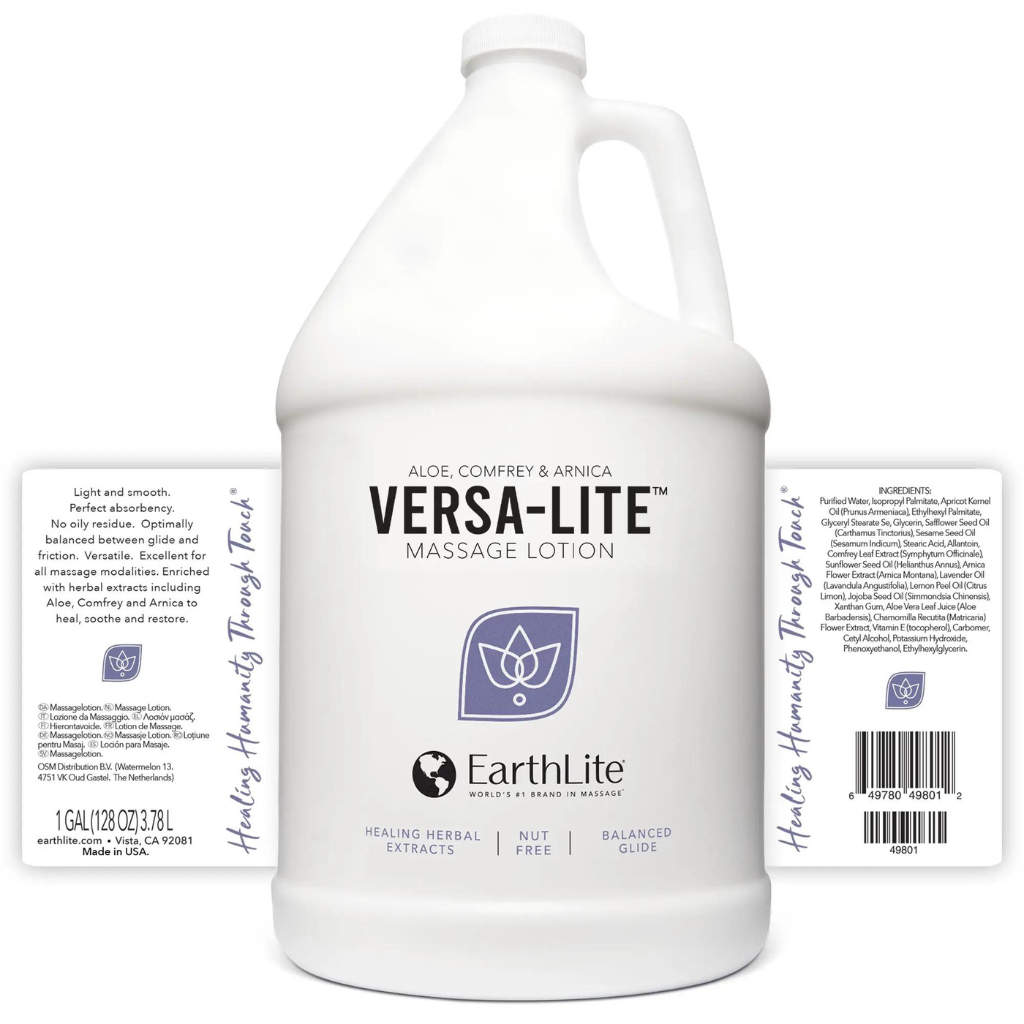 Earthlite Versa-Lite Massage Lotion Gallon Label