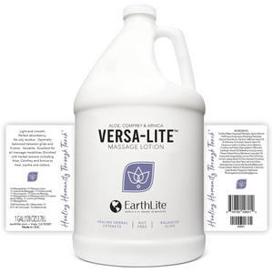 Earthlite Versa-Lite Massage Lotion Gallon Label