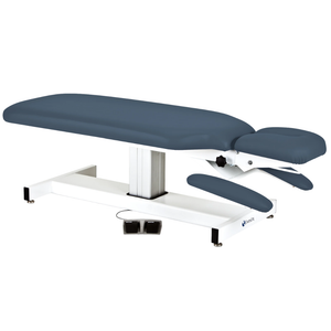 Earthlite Apex stationary treatment and adjusting bench with agate upholstery for med spa and medical wellness practices.