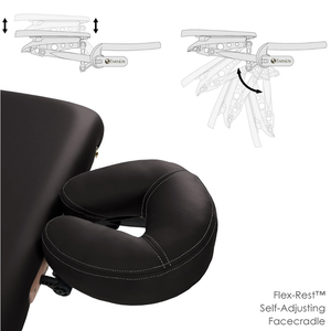 Earthlite Avalon XD Massage Flat Table Package with Flex-Rest Self-Adjusting Facecradle
