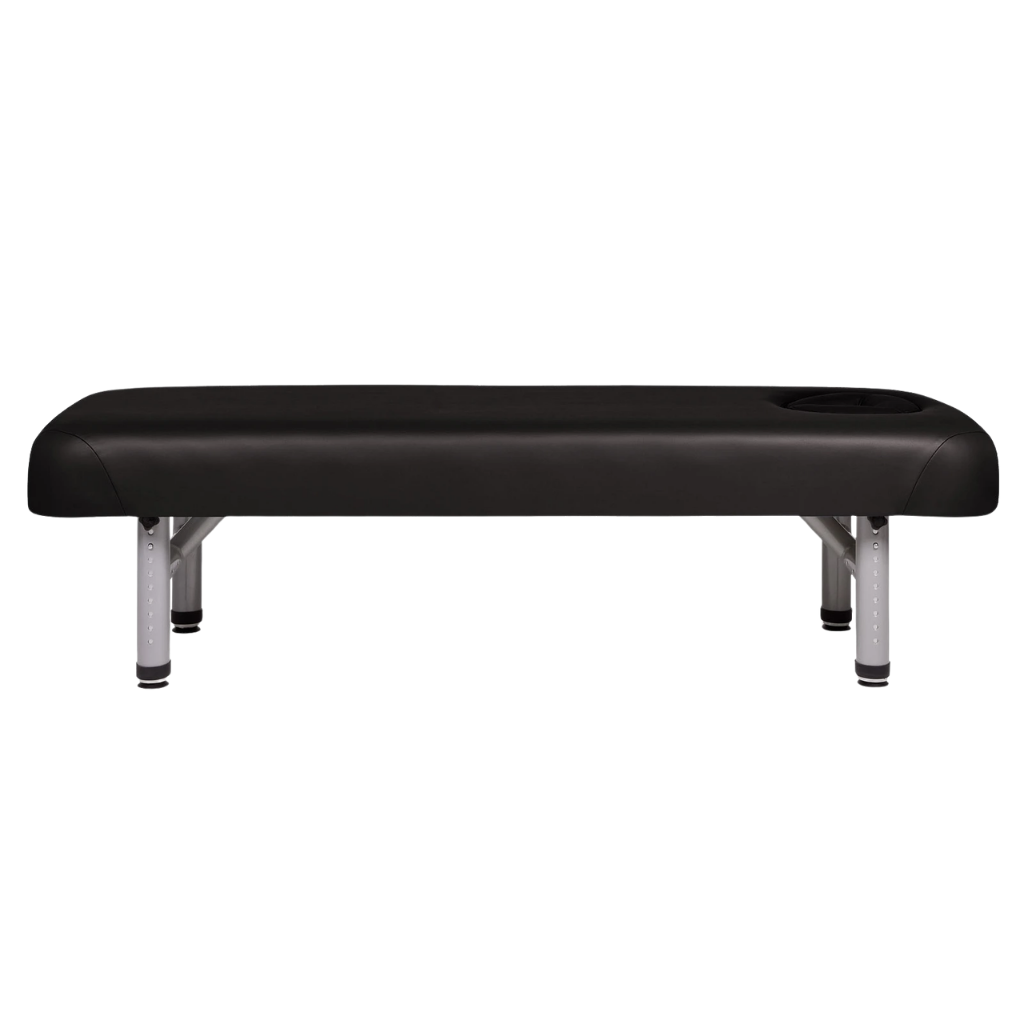 Earthlite Yosemite Compact Shiatsu Table profile view showing low-profile design and stable frame for med spa and medical wellness practices.