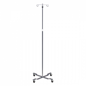 Economy 4-Leg, 2-Hook IV Pole (IV-40)