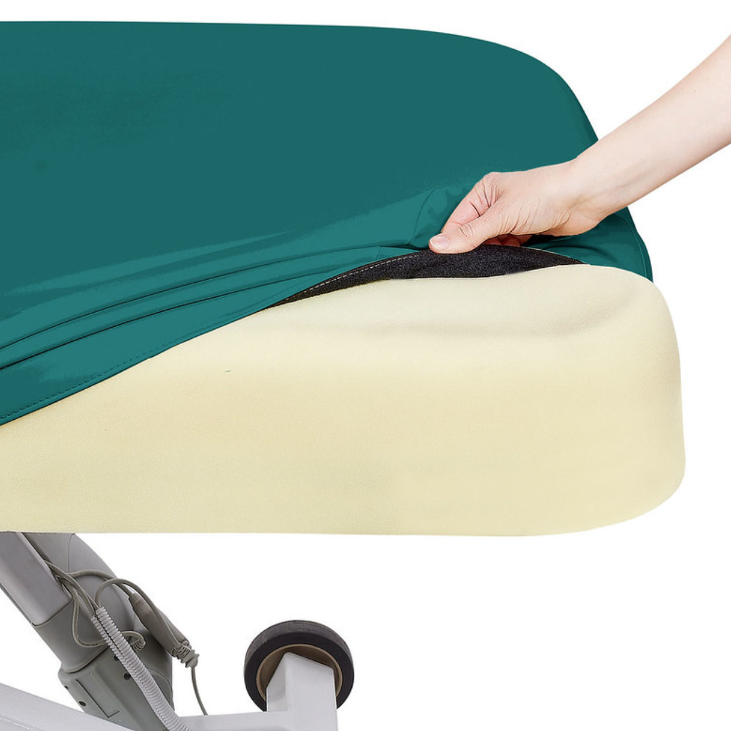Earthlite Ellora LX multi-treatment table illustrating the replaceable mattress system for hygiene and long-term use in med spa and medical wellness practices