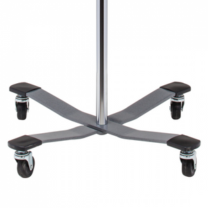 Economy 4-Leg, 2-Hook IV Pole (IV-40): Epoxy coated, 4-leg base