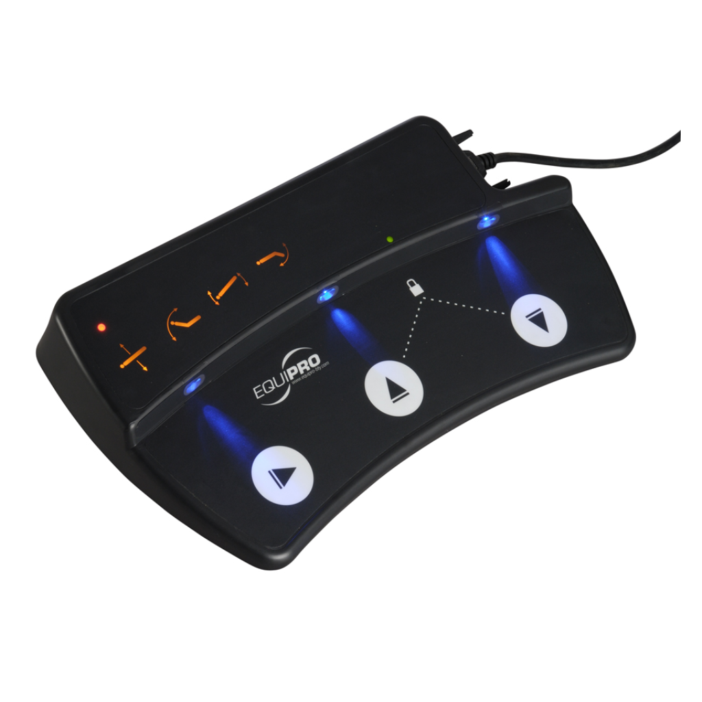 Equipro Electric Ultra-Comfort Med Spa Table Pedal Control Close Up(20501) 