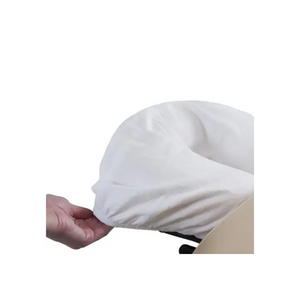 Essentials Flannel FacePillow Crescent Cover Elastic White