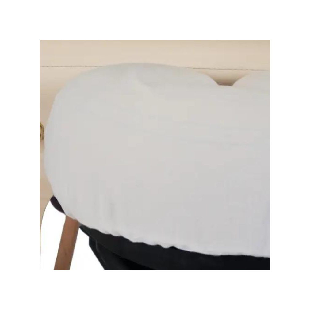 Essentials Flannel FacePillow Crescent Cover Texture Natural