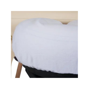 Essentials Flannel FacePillow Crescent Cover Texture White