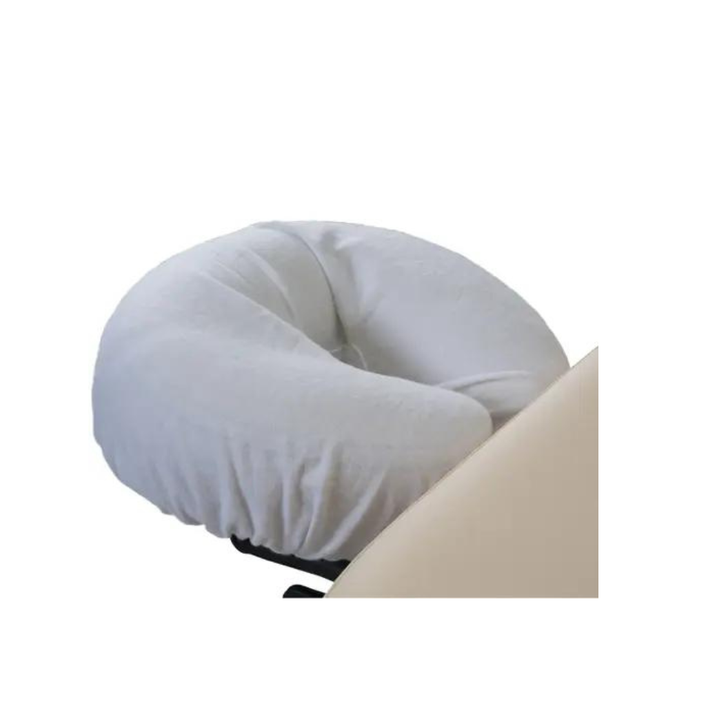 Essentials Flannel FacePillow Crescent Cover White