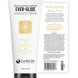 Ever-Glide Massage Creme 8oz Bottle Label