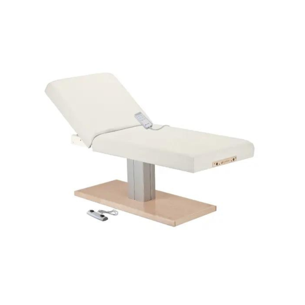 Everest Spa Pedestal Electric Salon Table White