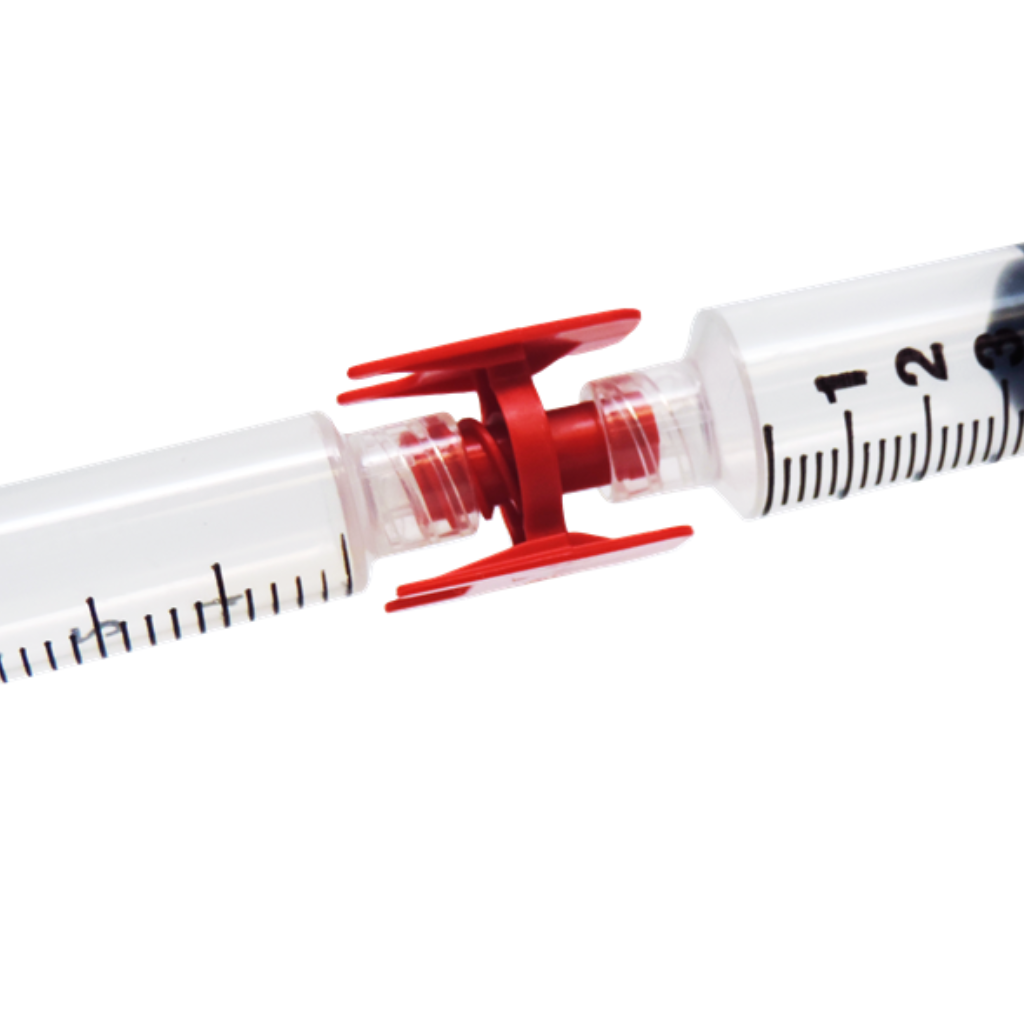 Red Connector Syringe Connectors Red Luer Lock Female to Female - Sterile - Medical ...