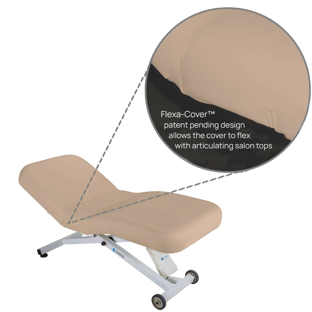 Flexa-Cover Round Corner salon with inset detail beige