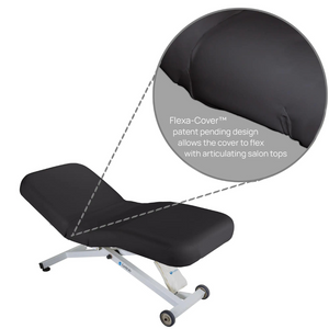 Flexa-Cover Round Corner salon with inset detail black