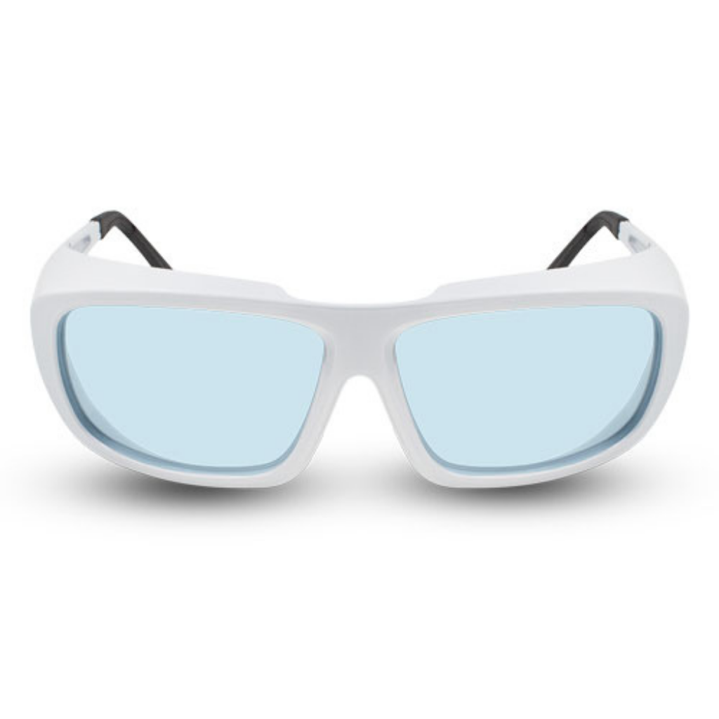 Innovative Optics Gi1 Laser Glasses: 701 White Frame