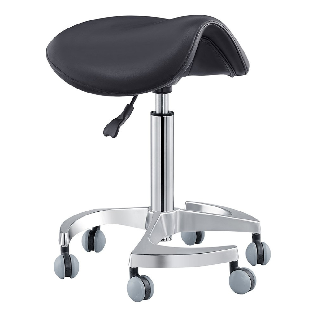 Dream In Reality Harmony Saddle Stool (Black): Side View