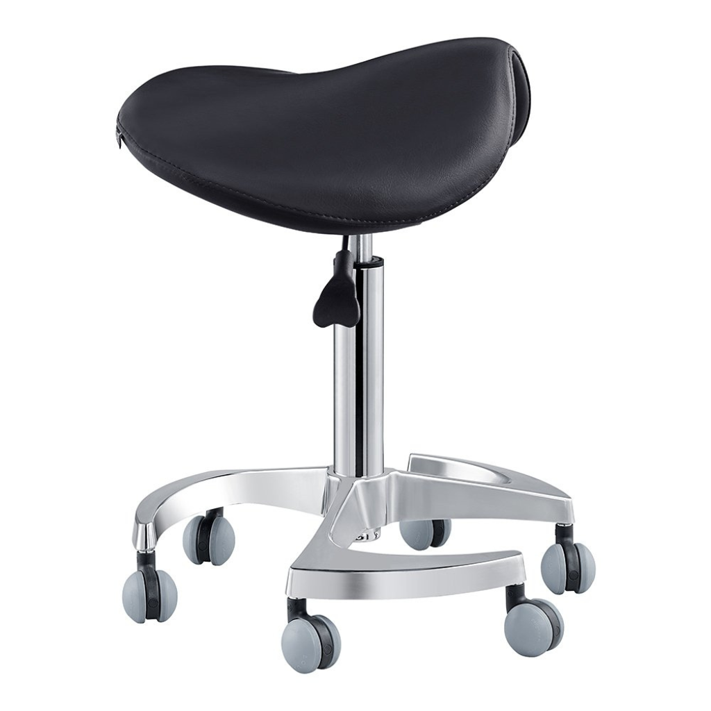 Dream In Reality Harmony Saddle Stool (Black): Side View