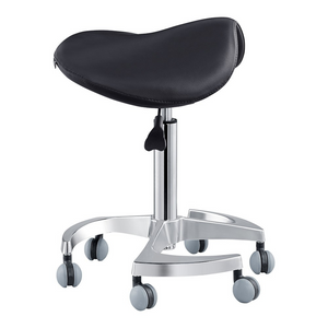 Dream In Reality Harmony Saddle Stool (Black): Side View