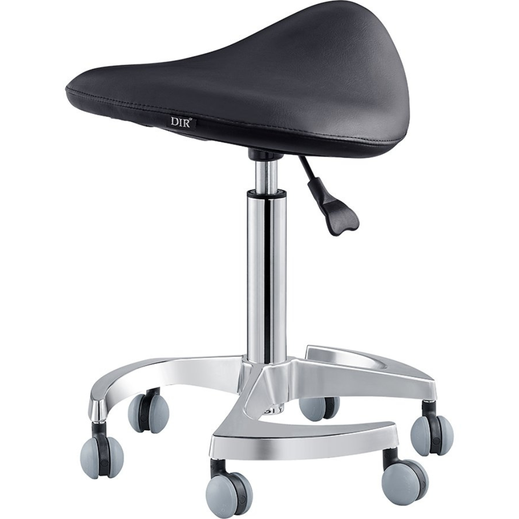 Dream In Reality Harmony Saddle Stool (Black): Back View