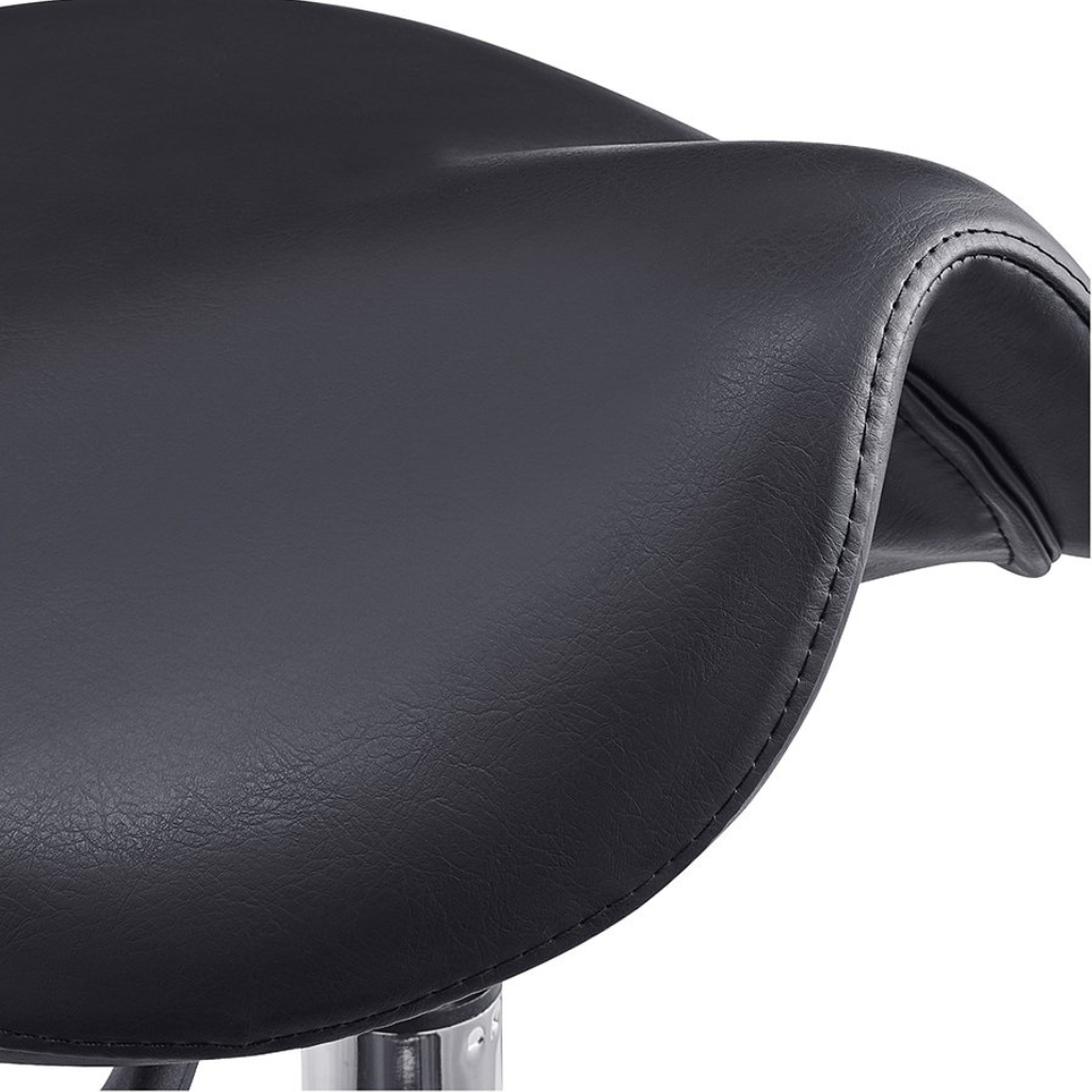 Dream In Reality Harmony Saddle Stool (Black): Saddle Leather