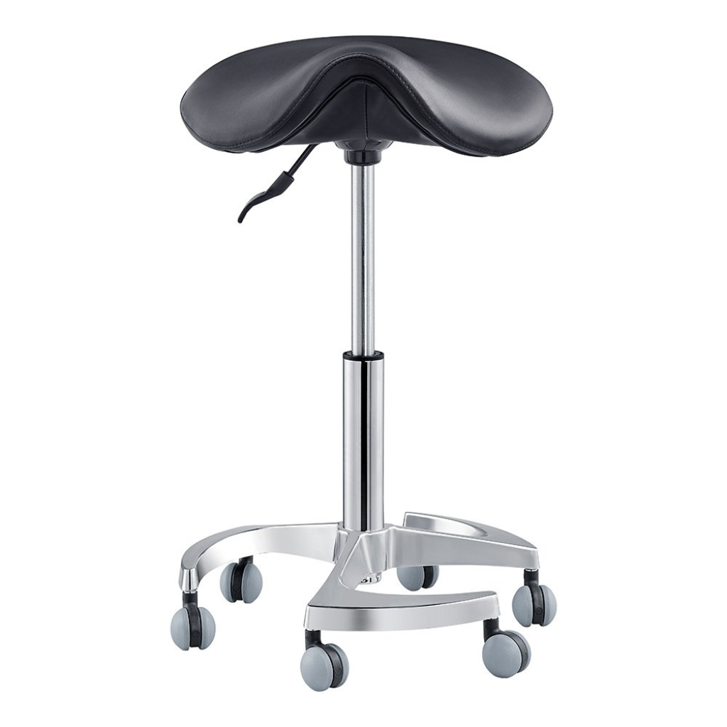 Dream In Reality Harmony Saddle Stool (Black): Front View