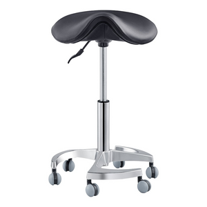 Dream In Reality Harmony Saddle Stool (Black): Front View