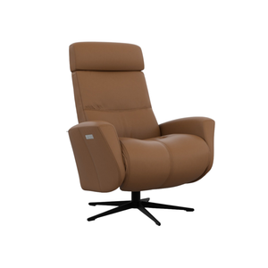 Hedda  IV Therapy Chair with Cigar upholstery features a dual-motor ergonomic system with independent backrest and footrest controls, the Hedda delivers continuous support and personalized positioning