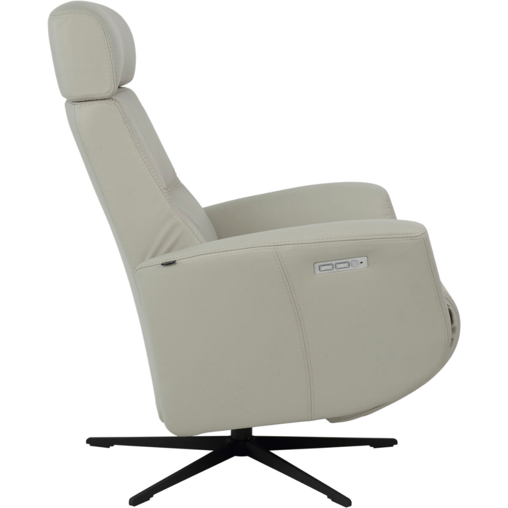 Hedda  IV Therapy Chair with Shadow Grey upholstery showing the side view