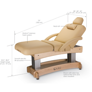 LEC Aspen™ Spa Treatment Table Measurements