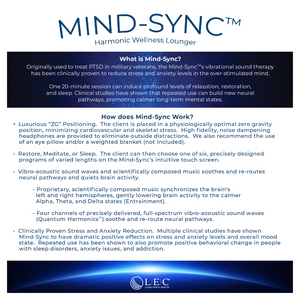 LEC Mind-Sync™ Harmonic Wellness Lounger Benefits