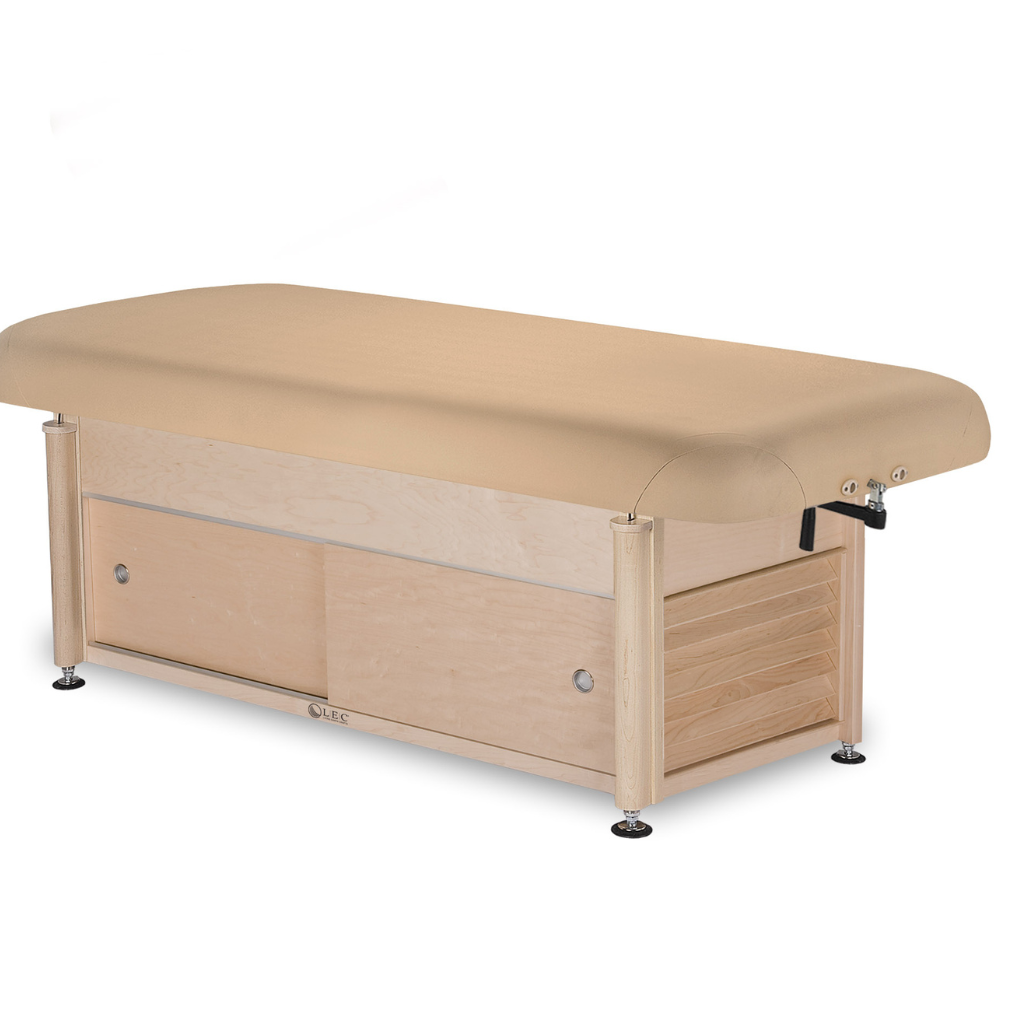 LEC Napa Treatment Table Shelf Base flat cabinet