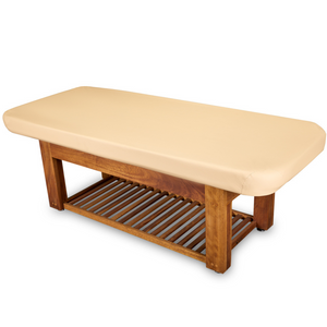 LEC Napa La Mer™ Spa and Salon Table with Teak Base with no facepillow