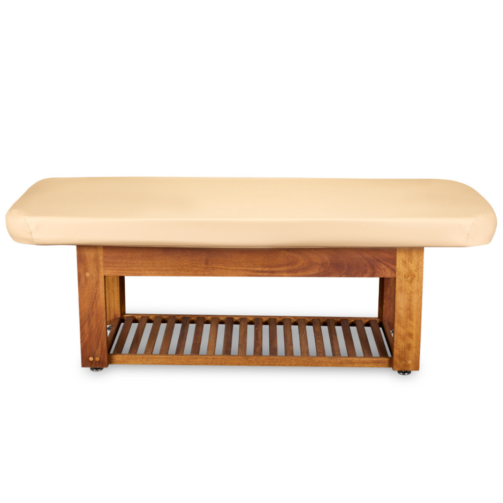LEC Napa La Mer™ Spa and Salon Table with Teak Base profile