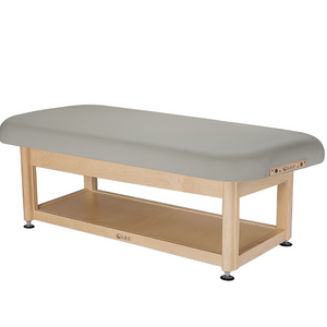 LEC Serenity™ Treatment Table with Flat Shelf Sterling