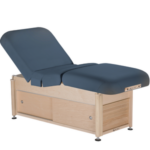 LEC Serenity™ Treatment Table with Salon Cabinet Mystic Blue