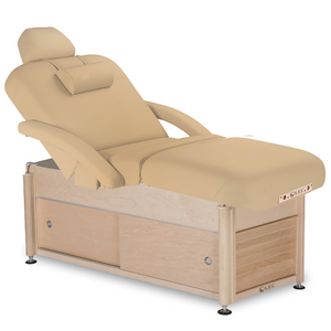 LEC Serenity™ Treatment Table with Salon Shelf optical accessories Maries Beige