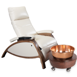 LEC ZG Dream™ Lounger with Wooden Legs Copper Bowl