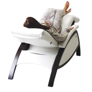 LEC ZG Dream™ Lounger with Wooden Legs Reclined