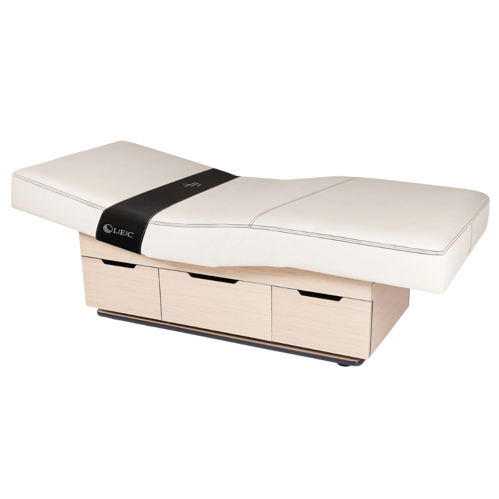 The LEC Century City Dual-Pedestal Low-Range Treatment Table is a sleek, electric treatment table designed for Med Spa, IV Hydration, and Medical Wellness Practices that prioritize accessibility, storage, and a refined client experience.