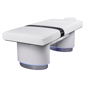 LEC INSIGNIA 2.0 a ELLIPSE™ multi-purpose treatment table with a replaceable mattress, ergonomic cushioning, and a durable design ideal for Med Spas and wellness practices illustrating the Strata Facepillow.