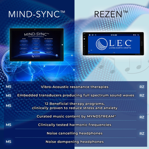 LEC INSIGNIA 2.0 WAVERLY™ multi-purpose treatment table with a replaceable mattress with optional Mind-Sync or ReZen Systems.