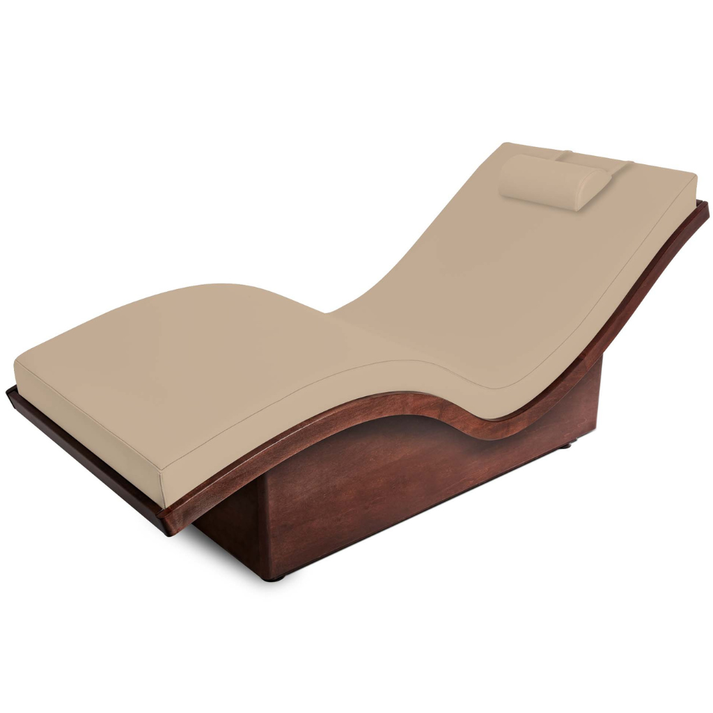 LEC NuWave Lounger Salt Room Edition with Stardust upholstery ergonomic wave design chair for salt room and medical wellness practices.