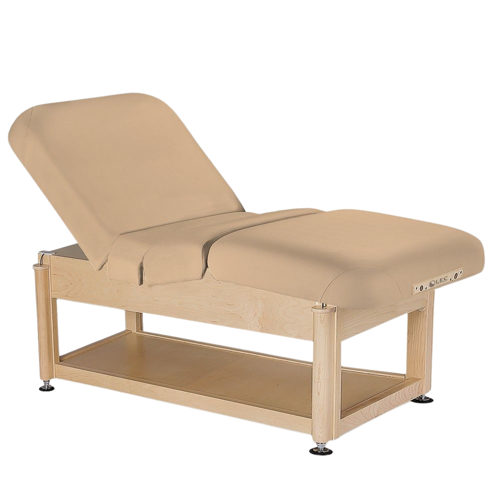 The LEC Pro Salon™ Shelf is a professional treatment table designed for Med Spa, IV Hydration, and Medical Wellness Practices that need both performance and practical storage.