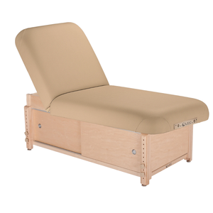 The LEC Sonoma Treatment Table with a Tilt top and Cabinet Base is a premium treatment table designed for med spas and medical wellness practices.