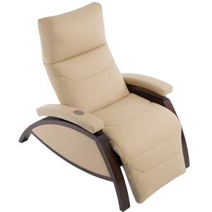 LEC ZG Dream Lounger upholstered reclining chair with chocolate metal legs for medical wellness practices